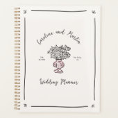 Bläservase-Hochzeitsplaner mit Handfarbe Planer (Vorderseite)