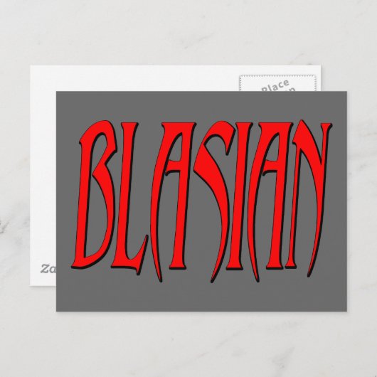 Blasian Postkarte (Vorne/Hinten)