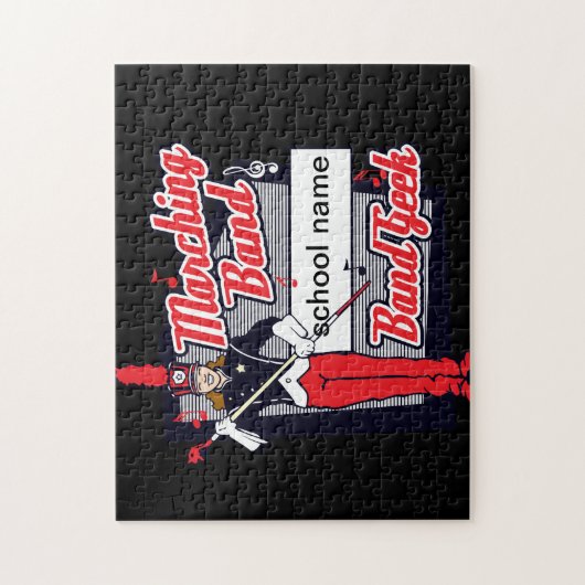 Blaskapelle-Aussenseiter-Rot Puzzle (Vertikal)