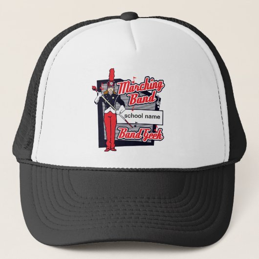 Blaskapelle-Aussenseiter-Rot Truckerkappe (Vorderseite)