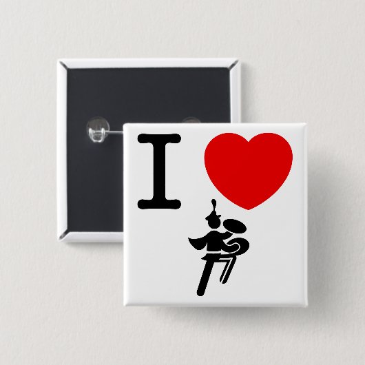 Blaskapelle - Bass-Becken Button (Vorne & Hinten)