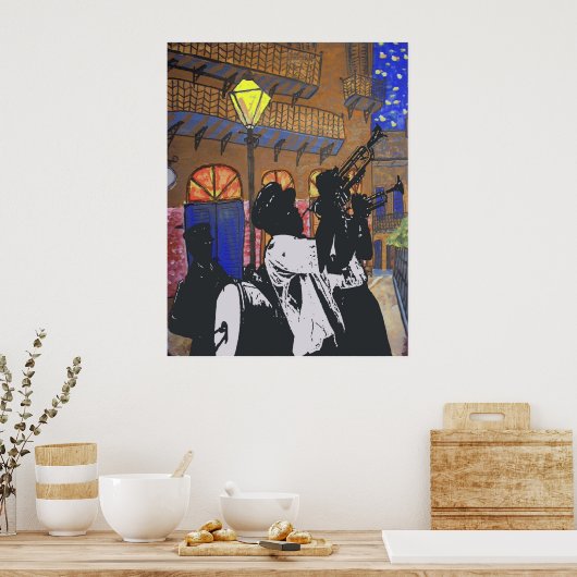 Blaskapelle im Pirates Alley Poster (Küche)