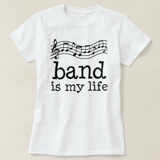 Blaskapelle ist mein Leben T-Shirt (Design vorne)