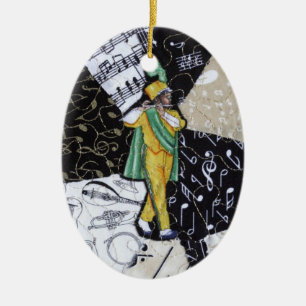 Blaskapelle-Musik-Verzierung Keramikornament