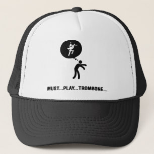 Blaskapelle - Trombone-Spieler Truckerkappe