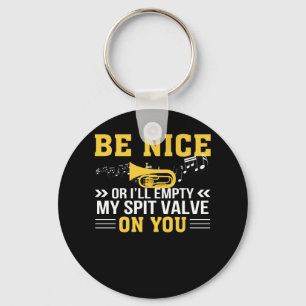 Blaskapelle-Trompete-leeres Spucken-Ventil auf Schlüsselanhänger