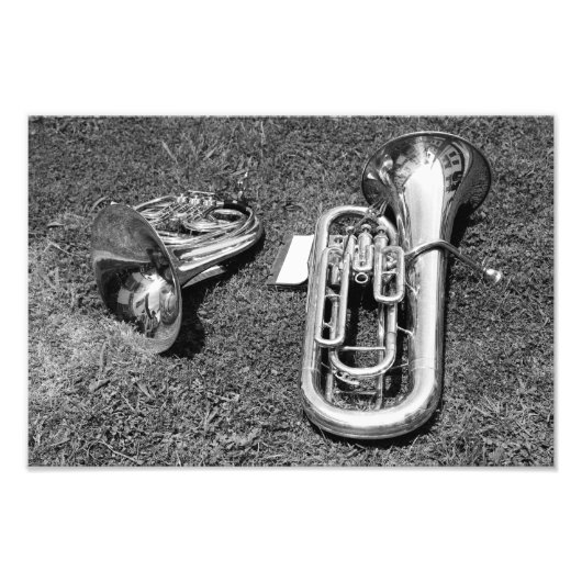 Blasmusikinstrumente Fotodruck (Vorne)