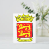 BLASON NORMANDIE POSTKARTE (Stehend Vorderseite)