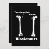 Blaspemuren Grammatikpudel, lustige Biologie Feiertagskarte (Vorne/Hinten)