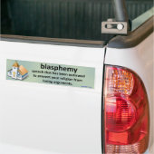 Blasphemie… Autoaufkleber (Auf Lkw)