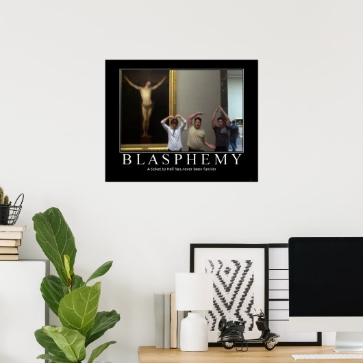 Blasphemie Poster (Heimbüro)