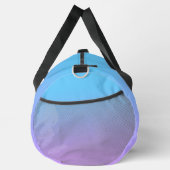 Blass Blau bis Lavender Ombre Gradient Muster Duffle Bag (Rechts)