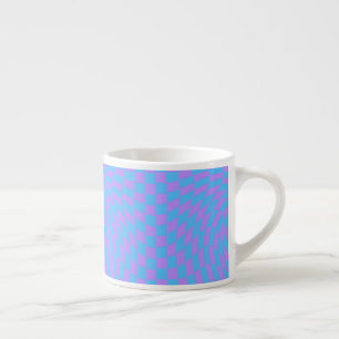Blass Blau & Lavendel Wave Gestell Espressotasse