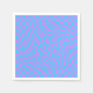 Blass Blau & Lavendel Wave Gestell Serviette