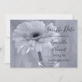 Blass blau Tinted Daisy Wedding Save the Date