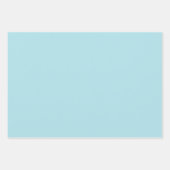 Blass Blau und Gold Geschenkpapier Set (Vorderseite 3)