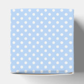 Blass Blau und Weiß Polka Dot Fevor Box Geschenkschachtel (Oben)