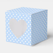 Blass Blau und Weiß Polka Dot Fevor Box Geschenkschachtel (Vorderseite)