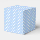 Blass Blau und Weiß Polka Dot Fevor Box Geschenkschachtel (Rückseite)