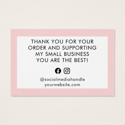 Blass-Blauer Schmuck-Logo Vielen Dank für Ihre Auf (Rückseite)