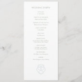 Blass Blue Celtic Irish Swan Liebe Knot Wedding Programm (Rückseite)