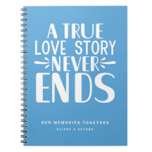 Blass Blue Liebe Story Ends Keepake Notebook