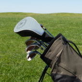 Blass Blue Polka Dot Mit Monogramm Golf Headcover (In SItu)