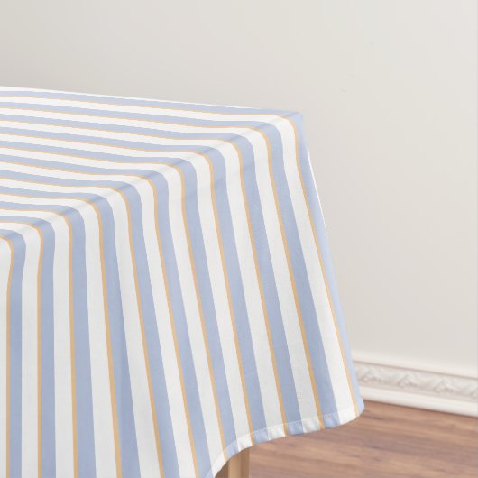 Blass Blue und Orange Streifen Tableclout Tischdecke (Beispiel)