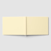 Blass-Butterblumen-Gelb-Einfarbig Gästebuch (Voll)