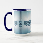 Blass eisblauer Kreis Platin- Orb Tasse (Links)