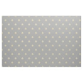 Blass Gold Fleur-de-Lis (groß) Grau Stoff (Yard (91,4 cm))