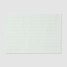 Blass Milky Jade Green und White Strip Muster Seidenpapier