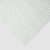 Blass Milky Jade Green und White Strip Muster Seidenpapier (Ausschnitt)