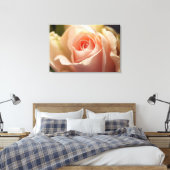 Blass Peach Rosen Wrapped Canvas Leinwanddruck (Insitu (Schlafzimmer))