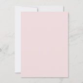 Blass Pink Bow Taufe Einladung (Rückseite)