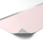 Blass Pink Bow Taufe Willkommen Poster (Ecke)