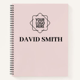 blass pink Business Corporate Modernes Minimalisti Notizblock