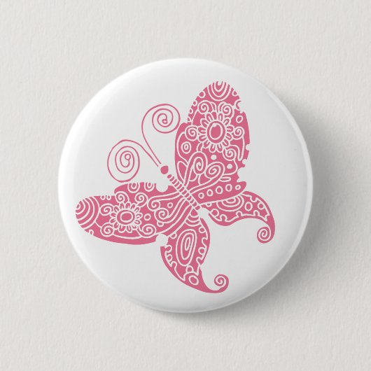 Blass Pink Butterfly Button (Vorderseite)