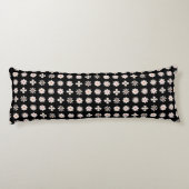 Blass pink daisy Blume Muster Zeilen Seitenschläferkissen (Rückseite)