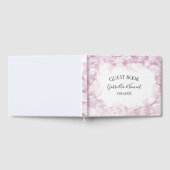 Blass Pink Hydrangea Blume Wasserfarbenhochzeit Gästebuch (Voll)