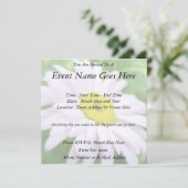 Blass Pink Painted Daisy Einladung (Stehend Vorderseite)