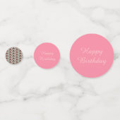 Blass Pink Sonnenblume Personalisiert Konfetti (Vorderseiten)