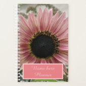 Blass Pink Sonnenblume Personalisiert Planer (Vorderseite)