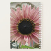 Blass Pink Sonnenblume Personalisiert Planer (Rückseite)