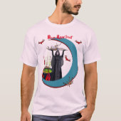 Blass rosa Blauer Mond Unisex Halloween T - Shirt (Vorderseite)