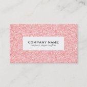 Blass rosa Glitzer Textur drucken Visitenkarte (Vorderseite)