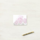 Blaß - rosa Pfingstrosen verblassen Post-it Klebezettel (Auf Schreibtisch)