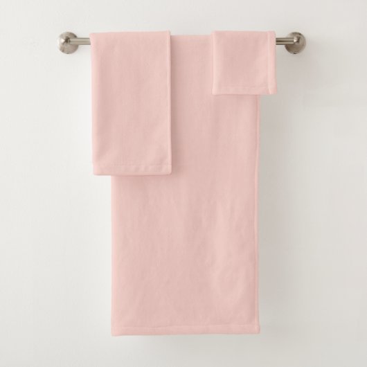 Blass rosafarbene Solid-Farbe Badhandtuch Set (Insitu)