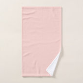 Blass rosafarbene Solid-Farbe Badhandtuch Set (Handtuch)