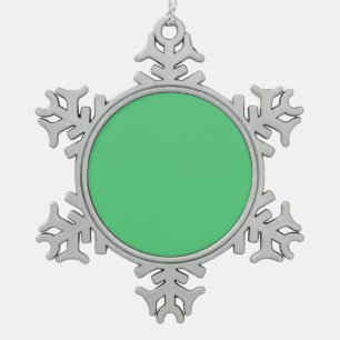blass schneeflocken Zinn-Ornament